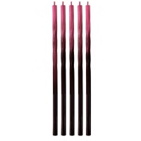 5 Velas Pretas e Vermelhas 15 cms 5 Velas Pretas e Vermelhas 15 cms