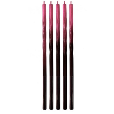 5 Velas Pretas e Vermelhas 15 cms