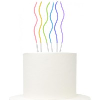 6 Velas Curvas Sortidas Macaron