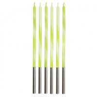 6 Velas Lima 15 cms