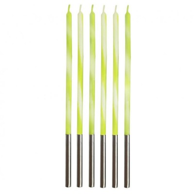 6 Velas Lima 15 cms