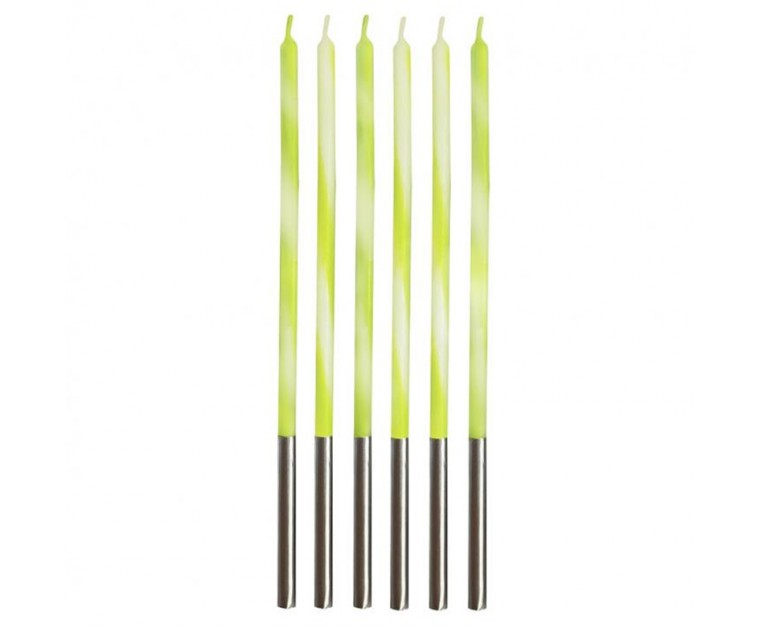 6 Velas Lima 15 cms