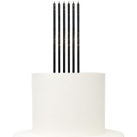 6 Velas Altas Pretas