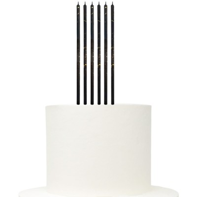 6 Velas Altas Pretas