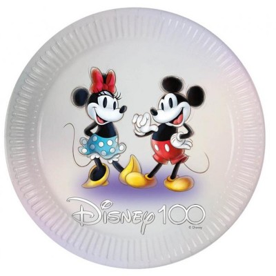 8 Pratos Minnie e Mickey