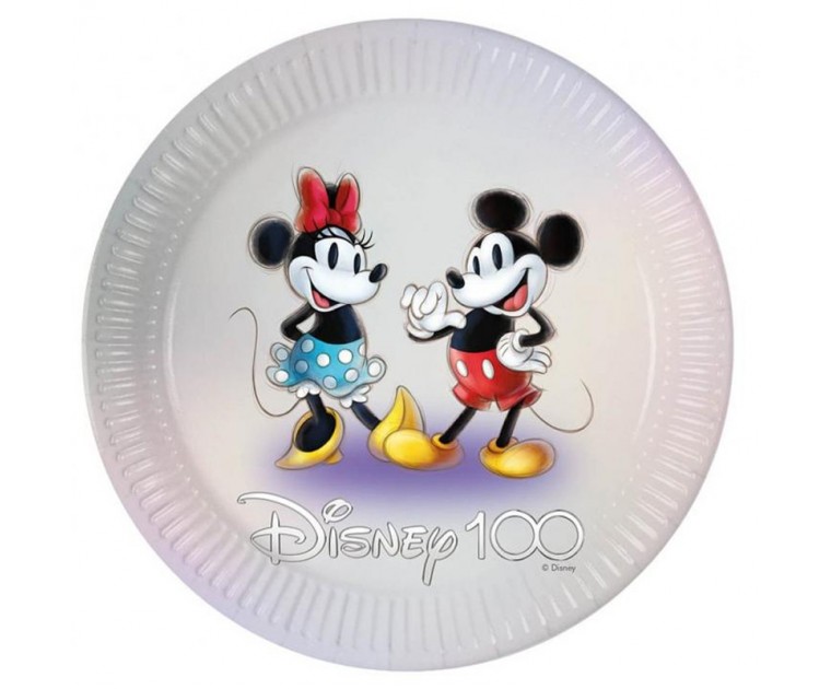 8 Pratos Minnie e Mickey