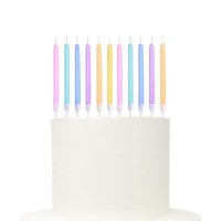 12 Velas Sortidas Macaron