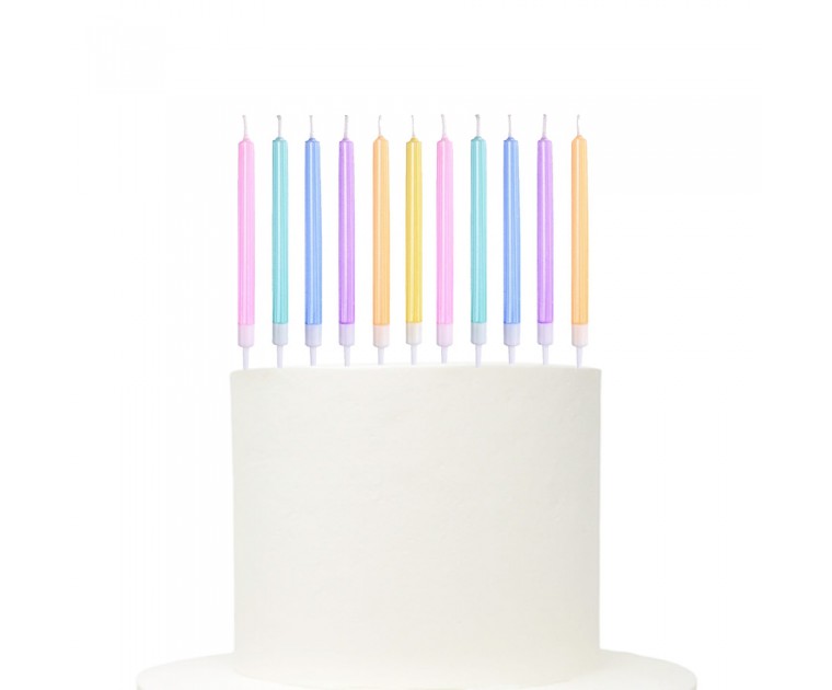 12 Velas Sortidas Macaron