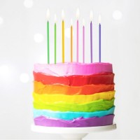 8 Velas Pastel 11 cms