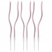 6 Velas Retorcidas Rose Gold