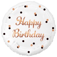 Balão Happy Birthday Rose Gold