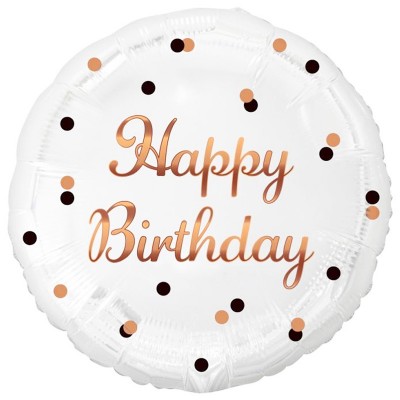 Balão Happy Birthday Rose Gold Balão Happy Birthday Rose Gold