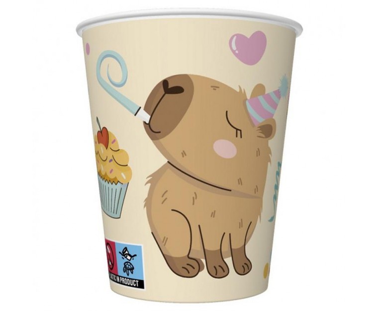 6 Copos Capivara