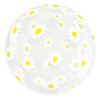 Balão Cristal Margaridas