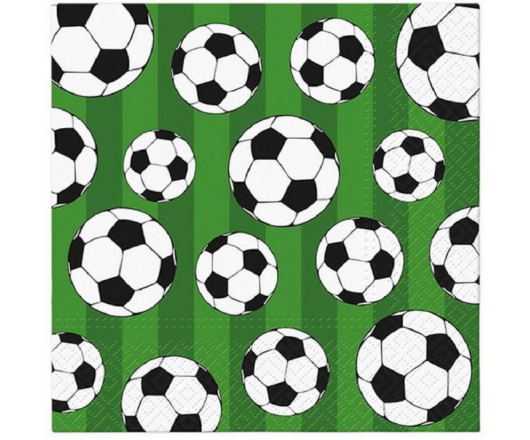 20 Guardanapos Bola de Futebol