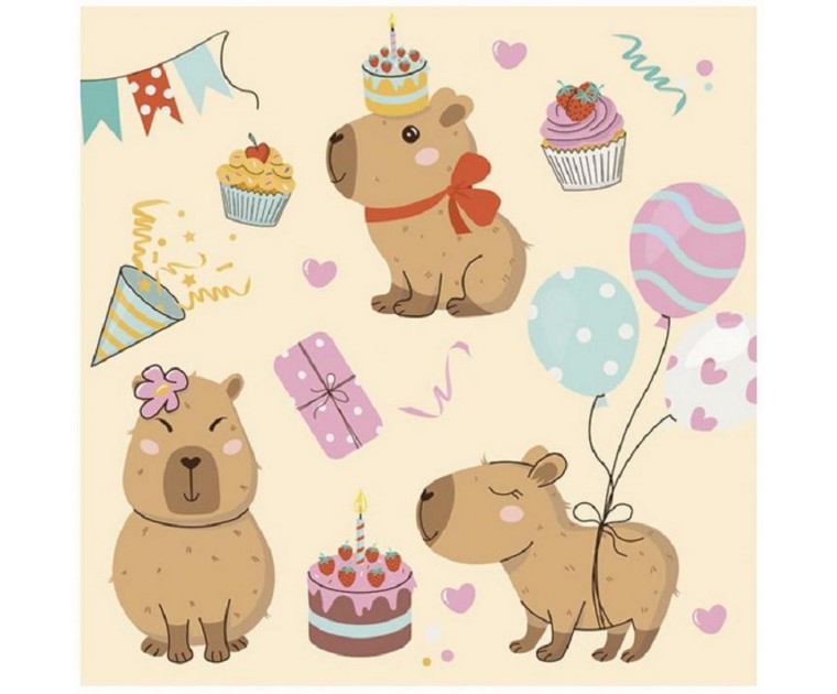 20 Guardanapos Capivara