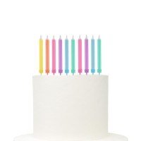 12 Velas Sortidas Pastel
