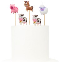 Conj. 5 Velas Animais Quinta