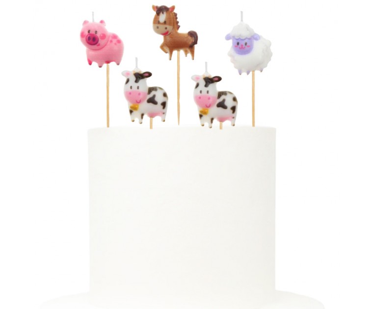 Conj. 5 Velas Animais Quinta