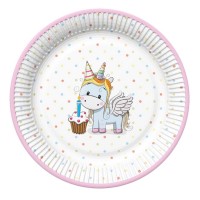 Pratos Sweet Unicórnio