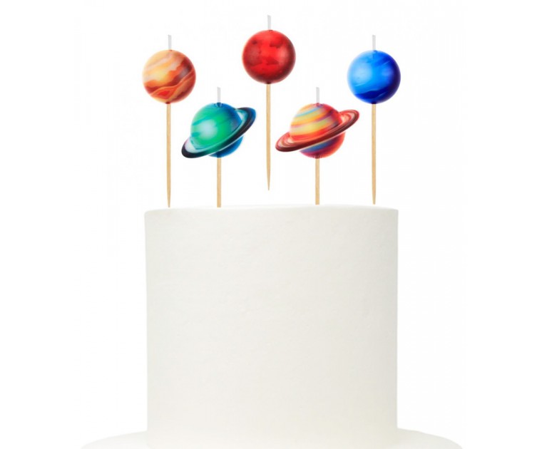 Conj. 5 Velas Espaço