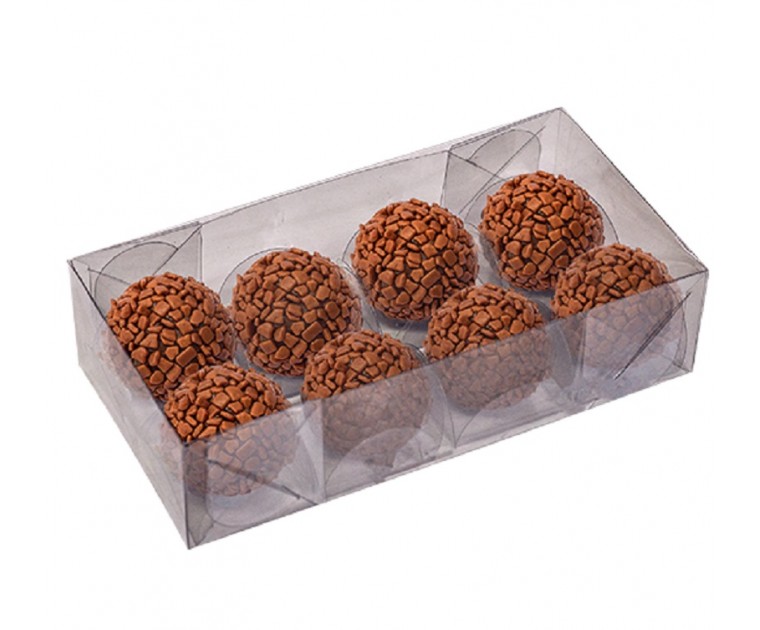 10 Caixas Cristal p/ 8 Doces***