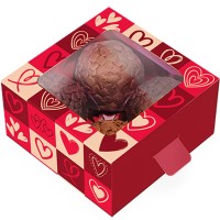 10 Caixas 4 Doces/Brigadeiros Gaveta c/janela
