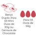 10 Caixas Gaveta 3 Mini Ovos 50g /Cenoura de Chocolate