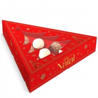 Caixas Prisma com Visor 10 Doces Brilhos de Natal