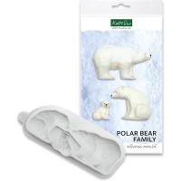 Molde de Silicone Familía Ursos Polares
