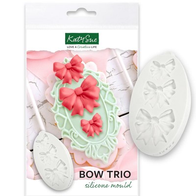 Molde Silicone Trio de Laços