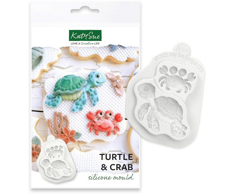 Molde Silicone Tartaruga e Caranguejo 