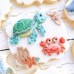 Molde Silicone Tartaruga e Caranguejo 