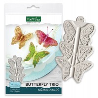 Molde Silicone Trio de Borboletas