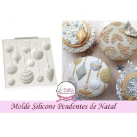 Molde de Silicone Bolas de Natal