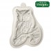 Molde Silicone Coruja Folha de Outono 