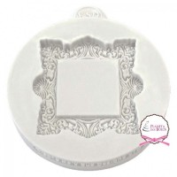 Molde Silicone Moldura Vintage Quadrada