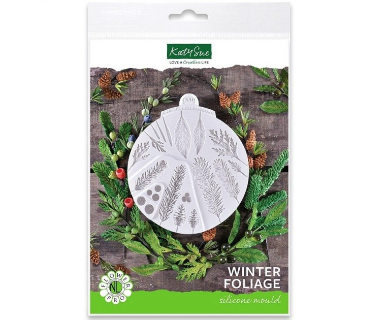 Molde de silicone para folhagem de inverno Flower Pro