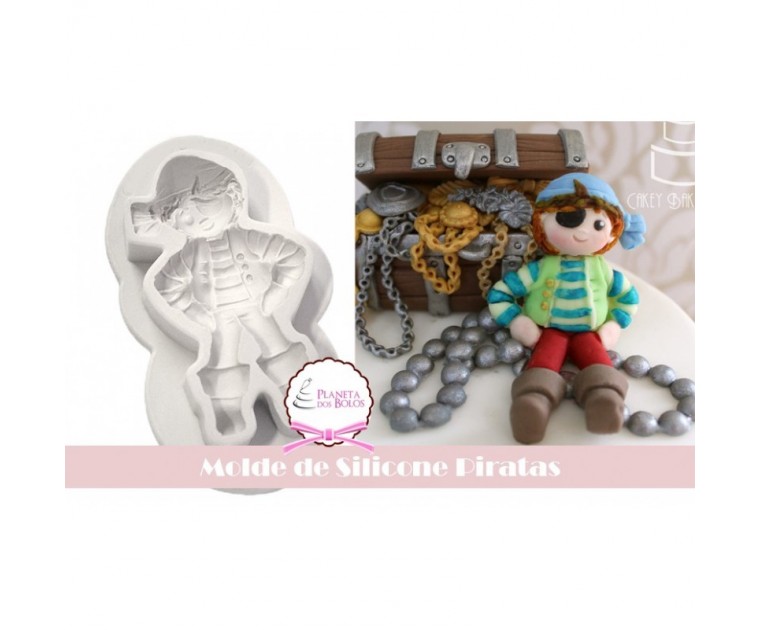 Molde de Silicone Pirata