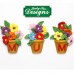Molde Silicone Alfabeto em Vaso