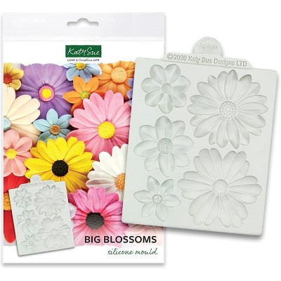 Molde Silicone Flores Grandes