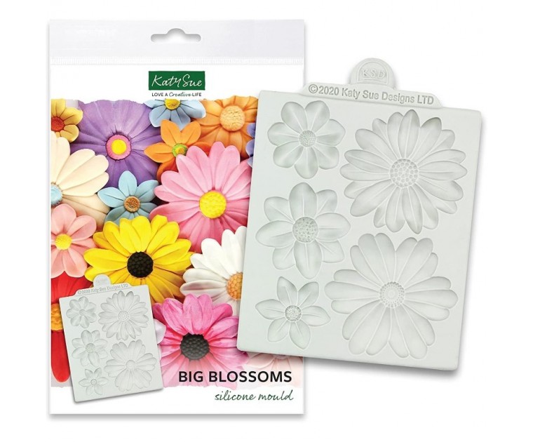 Molde Silicone Flores Grandes