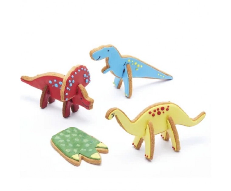 Set Cortadores Dinossauros 3 D