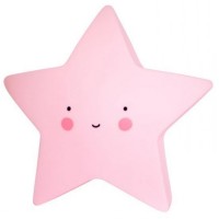 Mini Luz Estrela Rosa