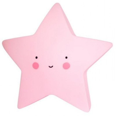 Mini Luz Estrela Rosa