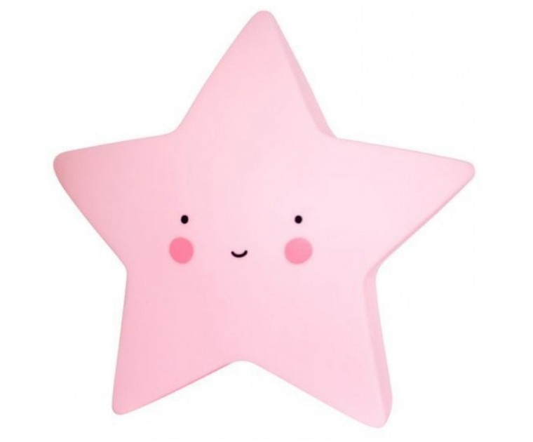 Mini Luz Estrela Rosa