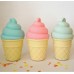 Mini Luz Gelado Cone Azul