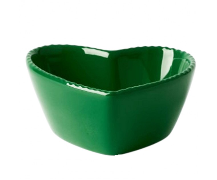 Taça Coração Bolinhas Verde