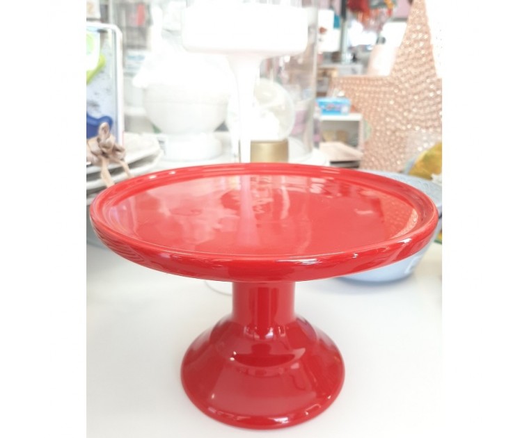 Prato Vintage Liso Pé Alto 20 cms