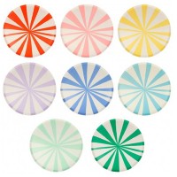 Pratos Multicoloridos Listados
